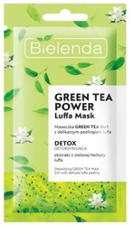 Bielenda Green Tea Power Luffa Mask detoksykująca maseczka z ekstraktem z zielonej herbaty i peelingiem luffa 8g
