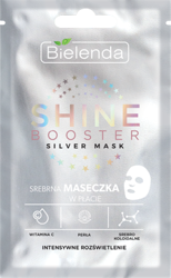 Bielenda Shine Booster Silver Mask Srebrna maska do twarzy w płachcie 1szt