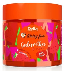 Delia Dairy Fun galaretka do mycia ciała Truskawkowe pole 350g
