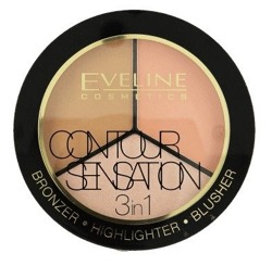 Eveline Cosmetics Contour Sensation 3w1 Paleta do konturowania 02