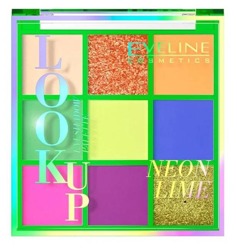Eveline Cosmetics Look Up paleta cieni do powiek Neon Lime 