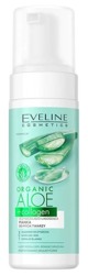 Eveline Cosmetics Organic Aloe+Collagen Oczyszczająco-łagodząca pianka do mycia twarzy 150ml