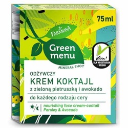 GREEN MENU Odżywczy krem koktajl z zieloną pietruszką i awokado 75ml