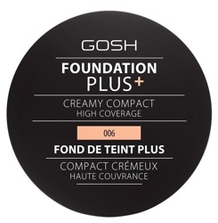 Gosh Foundation Plus Creamy Compact Podkład w kompakcie 006 Honey 9g
