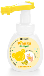 HISKIN for KIDS Pianka do mycia rąk i ciała o zapachu bananowym 300ml