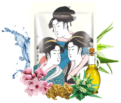 MITOMO maska UKIYO-E Złoto+Kwiat Wiśni 25g