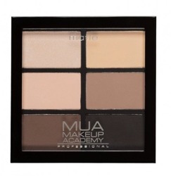 MUA 6 Shade Palette Paleta 6 cieni do powiek Matte Natural Essentials