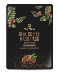 PAX MOLY Real Coffee Mask Pack Odmładzająco-rozświetlająca maska w płachcie z ekstraktem z kawy 25ml