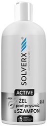 SOLVERX Active for Men żel pod prysznic & szampon 2w1 400ml