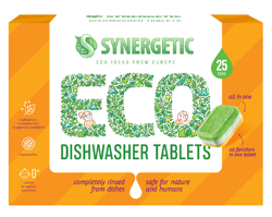 SYNERGETIC Dishwasher Tablets Biodegradowalne tabletki do zmywarki 25szt
