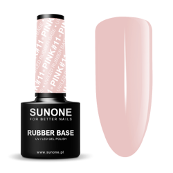 SunOne  Rubber Base Kauczukowa baza hybrydowa Pink #11 5g