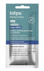 Tołpa Dermo Face Sebio Max Efekt Maska-Peeling gommage ze srebrem SASZETKA 8ml