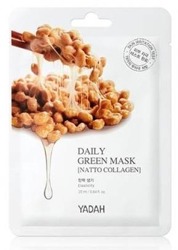YADAH Daily Green Mask Natto Collagen Ujędrniająca maska z kolagenem roślinnym 25ml