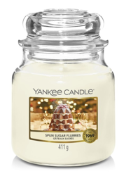 Yankee Candle Świeca zapachowa Słoik średni Spun Sugar Flurries 411g