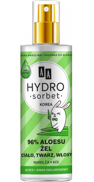 AA HYDRO SORBET Korea Żel uniwersalny 96% aloesu w atomizerze 200ml