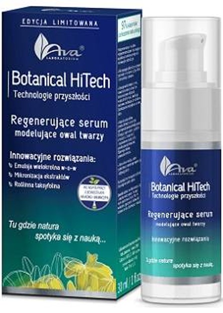 Ava Botanical HiTech Regenerujące serum modelujące owal twarzy 30ml