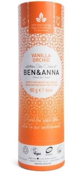 BEN&ANNA Naturalny dezodorant w sztyfcie VANILLA ORCHID 60g