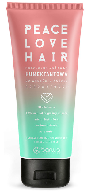 Barwa Peace Love Hair Naturalna odżywka humektantowa do włosów o każdej porowatości 180ml