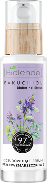 Bielenda BAKUCHIOL BioRetinol Effect odbudowujące serum przeciwzmarszczkowe dzień/noc 30ml