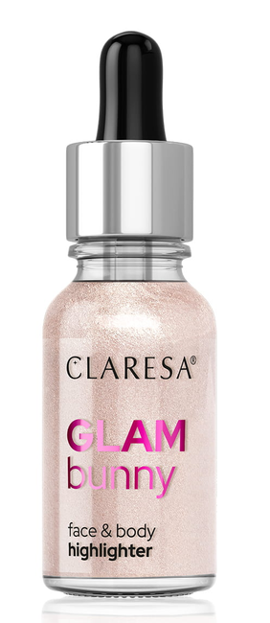 CLARESA Glam Bunny płynny rozświetlacz do twarzy i ciała 03 Shimmer Princess