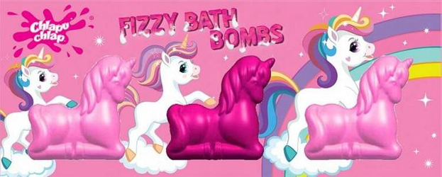 Chlapu chlap Fizzy Bath Bombs musujące unicorny zestaw do kąpieli 3x70g
