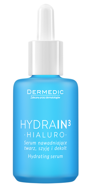 DERMEDIC Hydrain3 Serum nawadniające twarz, szyję i dekolt 30ml