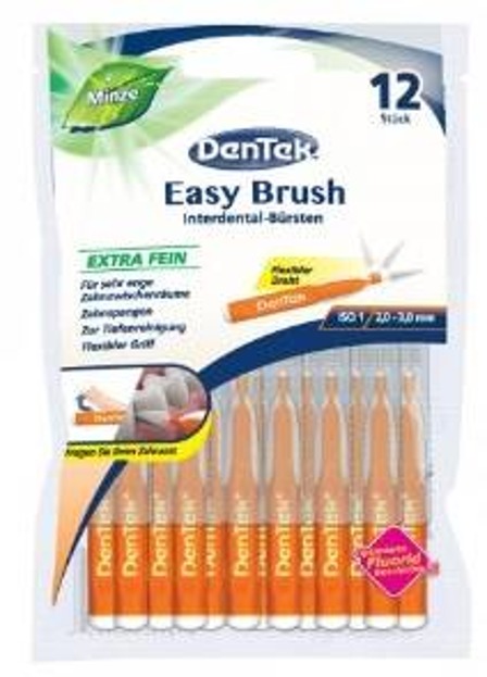 DenTek Easy Brush Szczoteczki do przestrzeni międzyzębowych rozmiar 1 12szt.
