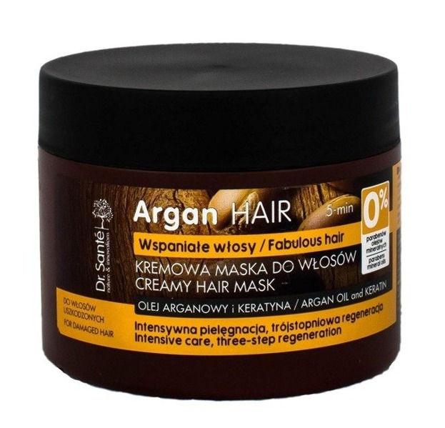 Dr. Sante Argan Hair Mask Kremowa Maska do włosów Olej arganowy i keratyna 300ml