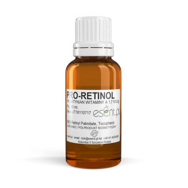 Esent Pro-Retinol Palmitynian witamina A 1.7 m. IU/g 20g