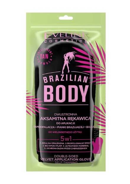 Eveline Brazil Body Rękawica do samoopalacza czarna