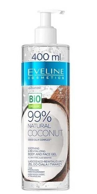 Eveline Cosmetics 99% Coconut Żel do twarzy i ciała 400ml