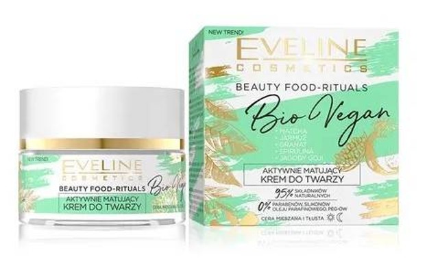 Eveline Cosmetics BioVegan Aktywnie matujący krem do twarzy 50ml