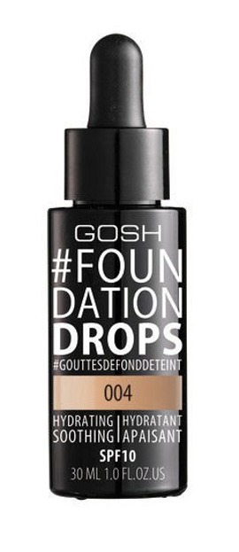 GOSH Foundation Drops - Podkład do twarzy 004 Natural, 30 ml [KOSM001]