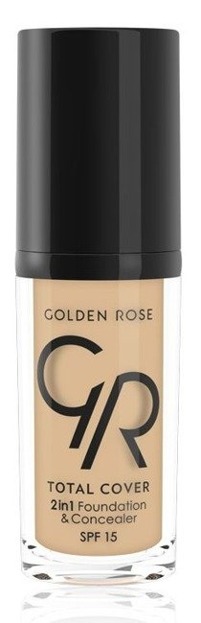 Golden Rose Total Cover 2 in 1 Foundation & Concealer Kryjący podkład i korektor 2w1 03 Almond