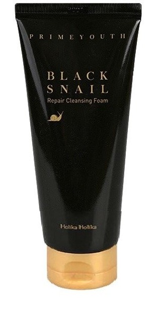 Holika Holika Black Snail Repair Cleasing Foam - Pianka do mycia twarzy z wyciągiem ze śluzu ślimaka 100 ml