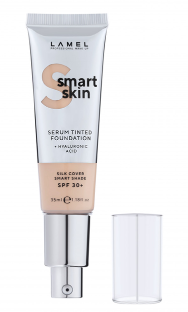 LAMEL Smart Skin Serum Tinted Foundation nawilżający podkład do twarzy z filtrem SPF30 404