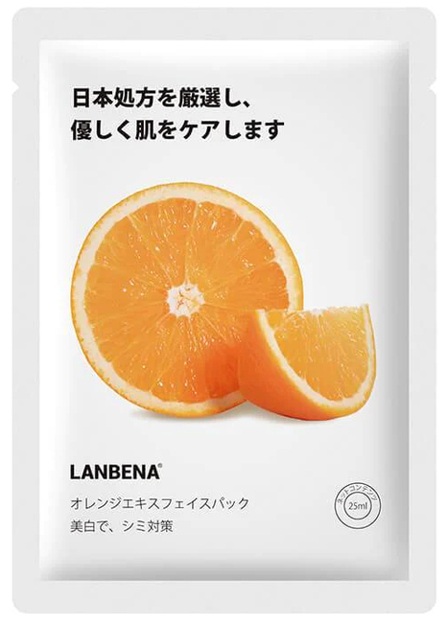 LANBENA  Orange Facial Mask Maseczka w płachcie z ekstraktem z pomarańczy 25ml