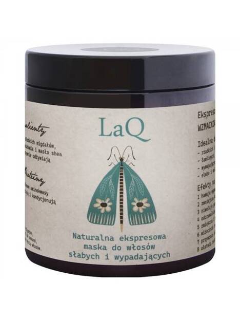 LaQ Maska Wzmacniająco - Odżywcza do włosów słabych i wypadających Ekspresowa 250ml