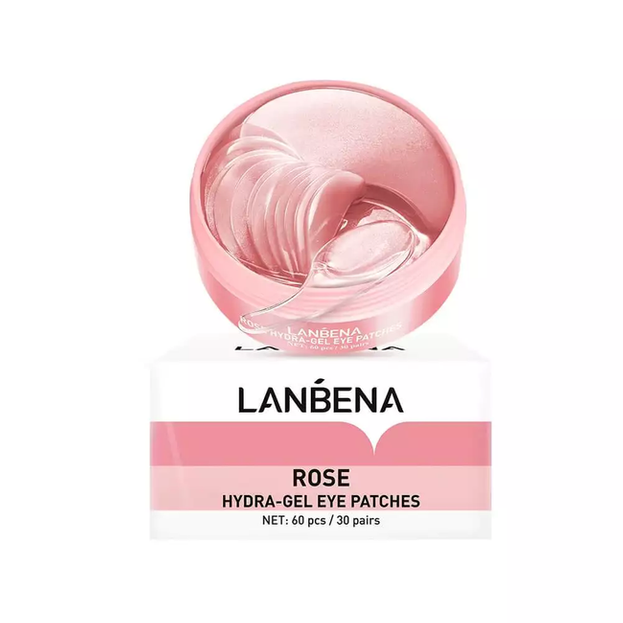 Lanbena Hydra-Gel Eye Patches Rose Hydrożelowe płatki pod oczy nawilżające - 60 sztuk