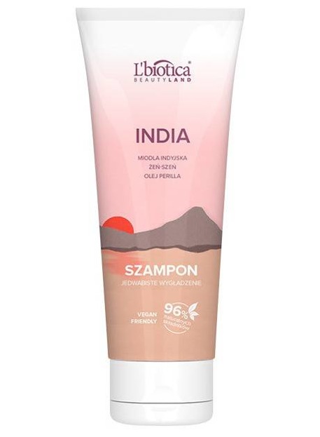 L'biotica Beauty Land Indie szampon Jedwabiste Wygładzenie 200ml