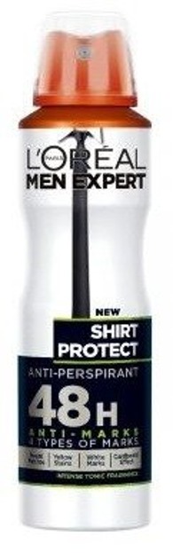 Loreal Men Expert Shirt Protect Dezodorant w sprayu dla mężczyzn 150ml