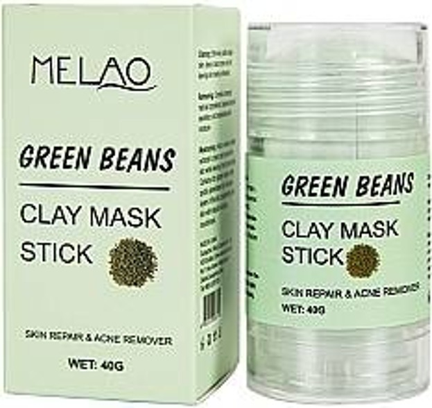 MELAO Green Beans Clay Mask Stick Maseczka do twarzy w sztyfcie oczyszczająco detoksykująca 40g [data ważności 13.05.2024]