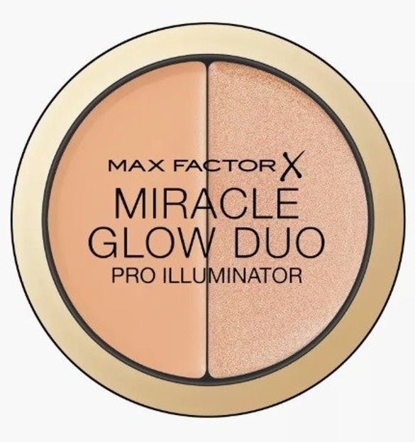 Max Factor MIRACLE GLOW DUO Pro Illuminator Kremowy rozświetlacz i korektor do twarzy 20 Medium 11g