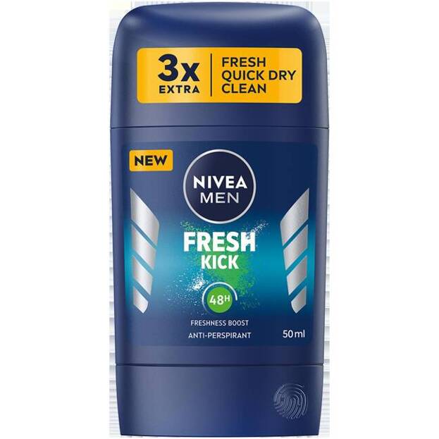 Nivea Men Fresh Kick 48H Antyperspirant sztyft 50ml