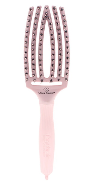 Olivia Garden FingerBrush Combo Medium szczotka do włosów Pastel Pink