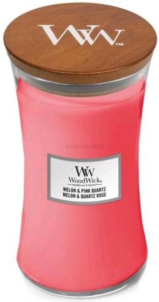 WoodWick świeca duża Melon&Pink Quartz 610g