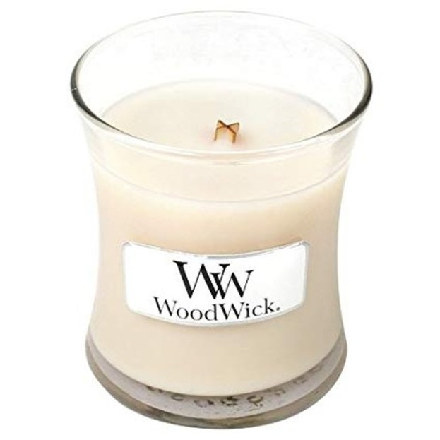 WoodWick świeca mała Vanilla Bean 85g