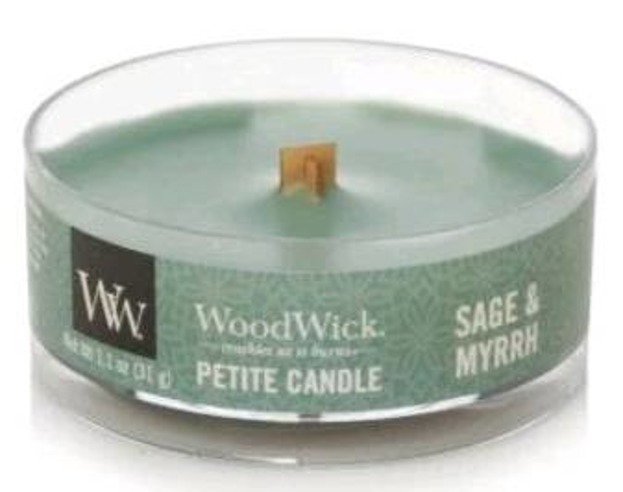 WoodWick świeca petite Sage&Myrrh 31g