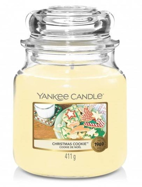 Yankee Candle Świeca zapachowa Słoik średni Christmas Cookie 411g