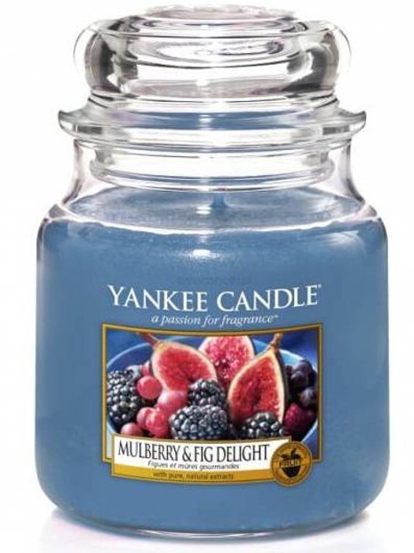 Yankee Candle Świeca zapachowa Słoik średni Mulberry&Fig Delight 411g